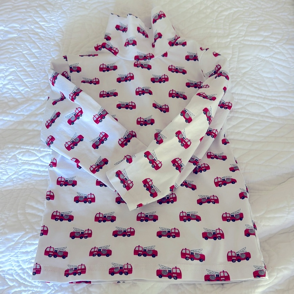 EUC - 3T Firetruck Turtleneck - Stitchyfish